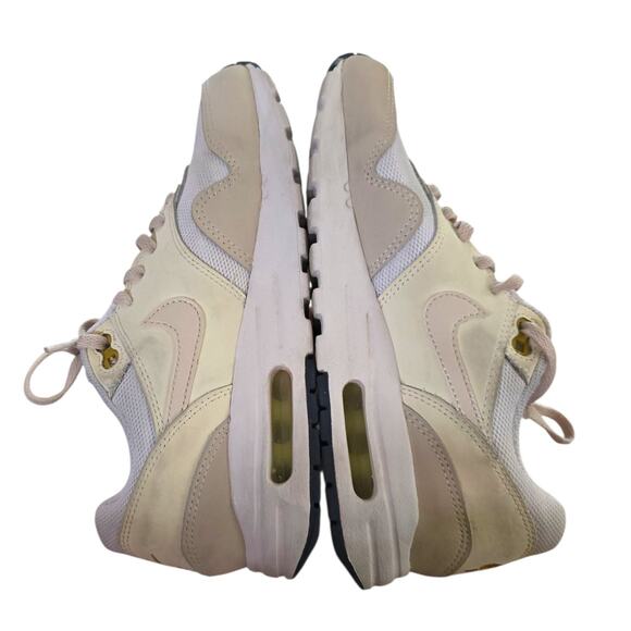 NIKE Air Max 1 Grade School Youth SZ 5 DZ3307-103 Pale Ivory Beige White Shoe - Picture 3 of 7
